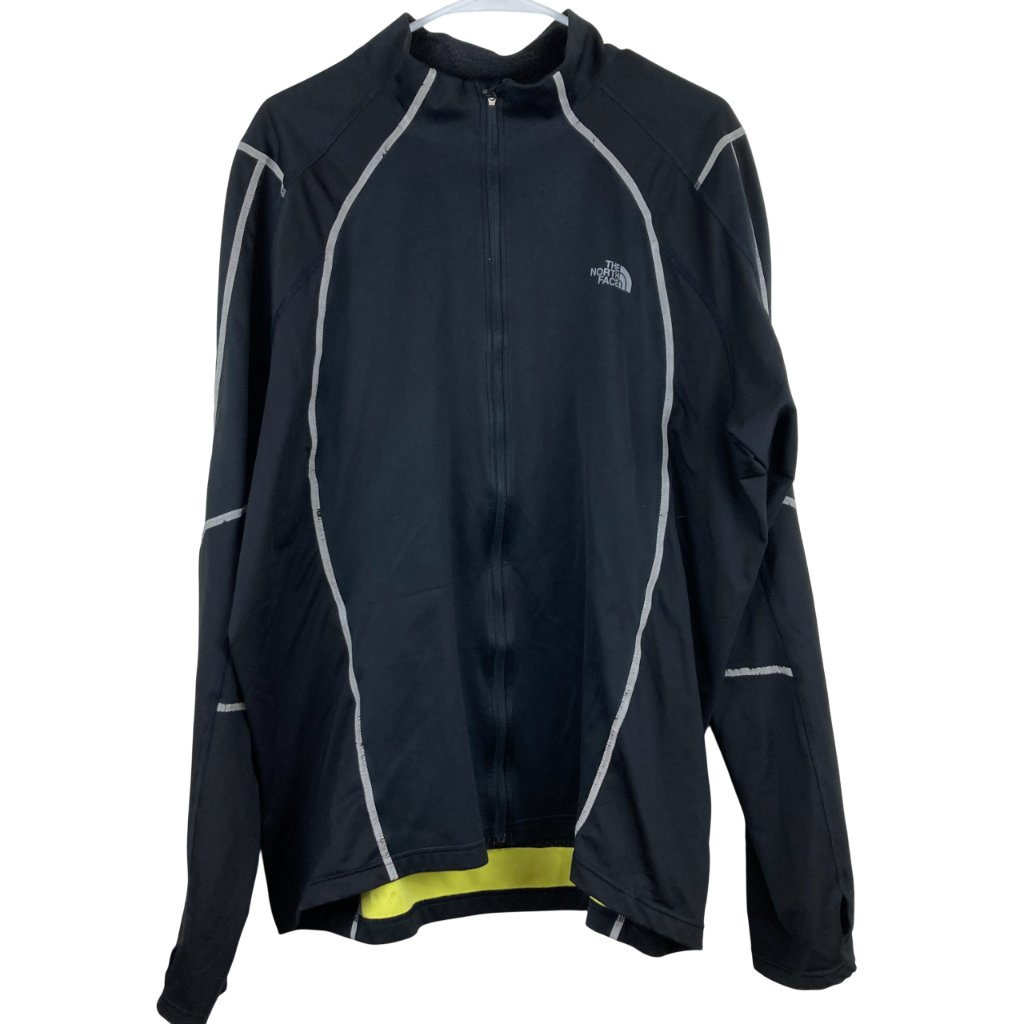 The North Face Mens Xxl Tnf Apex Reflective Jacket Running Cycling Hiking Black
